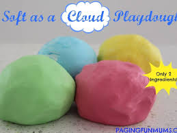 soft as a cloud playdough using only 2