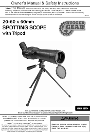60mm spotting scope with tripod