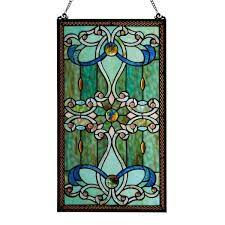 river of goods stained glass brandi s window panel green