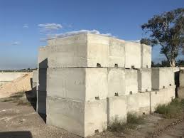 large concrete blocks building