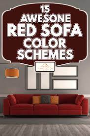 15 awesome red sofa color schemes