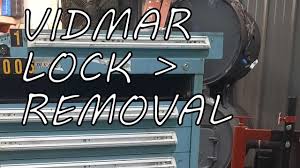 vidmar cabinet key lock removal you