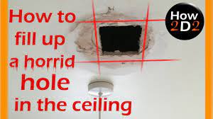 horrid hole in the ceiling