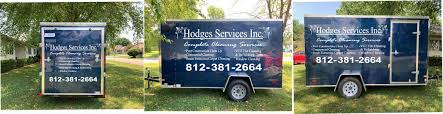 hodges cleaning services trailer decals