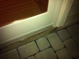 Sliding Door On A Concrete Floor