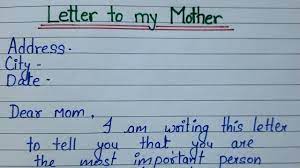 thank you letter to mother mothers day