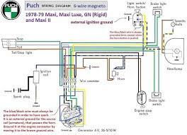 How can a ground wire like the blue w/black supply voltage? Electrical And Ignition Myrons Mopeds Puch Moped Diagram