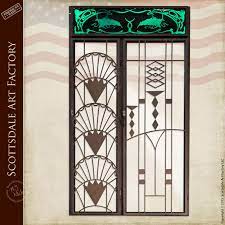 Iron Wine Doors Lighted Art Deco