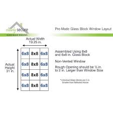 Non Vented Glass Block Window