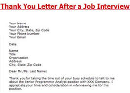 Sample Thank You Letter Cover Letter Now