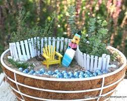 Miniature Coastal Beach Fairy Gardens