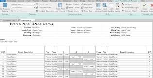 Free electrical panel schedule template pdf word excel. The 3 Main Types Of Panel Schedule Templates In Revit Bimarc
