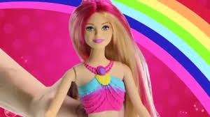 Barbie Rainbow Lights Mermaid Doll Mattel Juguetes Puppen Toys