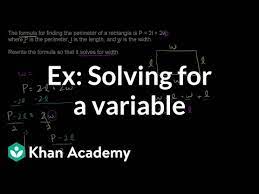 Variable Linear Equations Algebra I