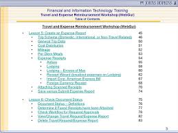 Financial And Information Technology Training Travel And
