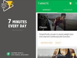 getting fit with 7 minute workout app
