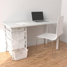 Shop office desks with drawers in a variety of styles and designs to choose from for every budget. Elfa White Desk With Drawers The Container Store