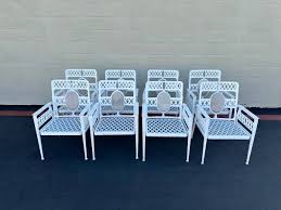 Set Of Eight Patio Chairs Furniture