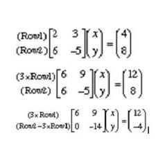 simultaneous equations by matrices