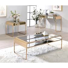 Coffee Table Set In Gold