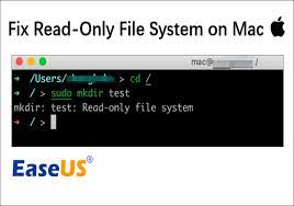 how to fix read only file system on mac
