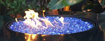 Reflective Fire Glass Fire Pit