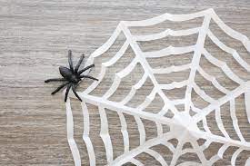 how to make a paper spider web simply