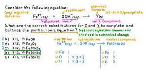 Lesson Ionic Equations Nagwa