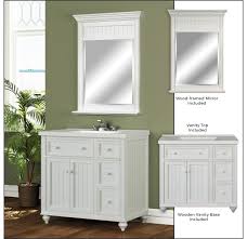 This cabinet color is antique white with a medium dark stained top. Miseno Mvdcr36com 36 Bathroom Vanity Set Build Com