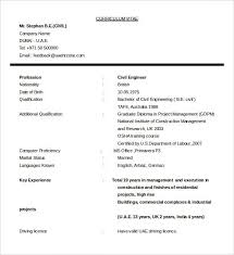Resume for civil engineer with one year experience. 20 Civil Engineer Resume Templates Pdf Doc Free Premium Templates
