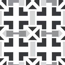 white geometric tile patterns