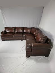 bernhardt foster leather sectional free