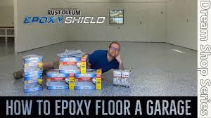 how to lay rustoleum epoxy flooring in