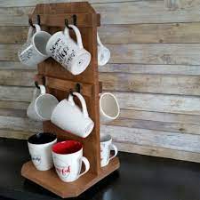 Rotating Coffee Mug Holder Holds 12