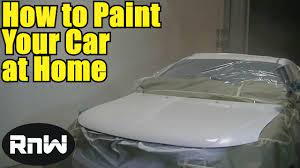 how to paint a car in your garage