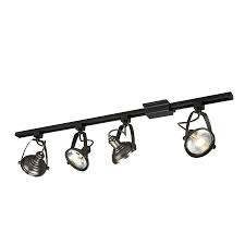 Shop Project Source 4 Light 42 In Antique Bronze Dimmable Gimbal Linear Track Lighting Kit At Lowes Farmhouse Track Lighting Track Lighting Kits Track Lighting