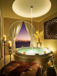 Think eclectic shabby chic with big bath tubs!. Romantic Candles In Bedroom Ideas Novocom Top