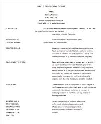 Resume outline cover letter Resume Genius