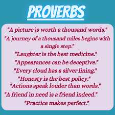 100 common proverbs with meaning and