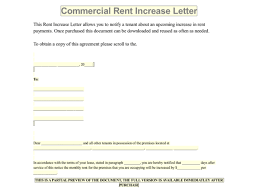 9 Samples Of Friendly Rent Increase Letter Format For Tenants