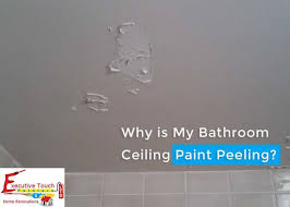 why is my bathroom ceiling paint