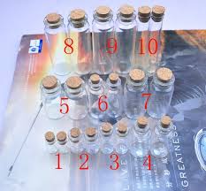 50 pieces small glass bottles with