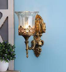 Buy Corner Gold Glass Wall Sconces By