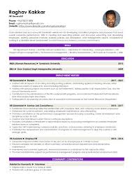 sle resume of hr generalist with