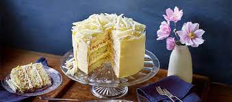 Lemon Drizzle Cake With White Chocolate Ganache gambar png