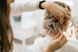 young blonde woman in beauty salon