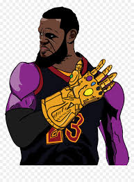 Learn how to draw lebron james cartoon pictures using these outlines or print just for coloring. Call Me Thanos James Lebron James Cartoon Art Hd Png Download Vhv