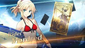 Fate/Grand Order - Mordred (Rider) Servant Introduction - YouTube