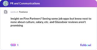 Insight On Finn Partners Seeing Some