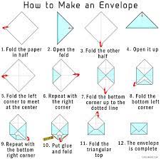 origami envelope from paper